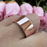 Shiny Tungsten Pipe Cut Polished 12mm Large Men Ring  Comfort Fit Wedding Band Fashion Jewelry