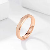 Popular Rose Gold Frosted Matte Brushed 4mm 6mm Tungsten Carbide Rings For Women, Men Wedding Engagement Bands