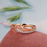 Marvelous New Micro-wax Inlay Filled 14K Rose Gold AAA+ Cubic Zirconia Diamonds Rings for Women - Fine  Jewelry