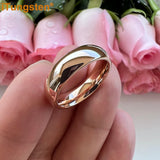 Trendy Jewelry Domed Polished Shiny Beautiful Ring Multiwidth Tungsten Comfort Fit Wedding Band for Men and Women