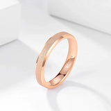 Popular Rose Gold Frosted Matte Brushed 4mm 6mm Tungsten Carbide Rings For Women, Men Wedding Engagement Bands