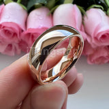 Trendy Jewelry Domed Polished Shiny Beautiful Ring Multiwidth Tungsten Comfort Fit Wedding Band for Men and Women