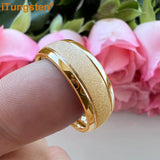 Awesome Domed Grooved Sandblasted 6mm 8mm Tungsten Carbide Comfort Fit Ring for Women Men - Gift Jewelry