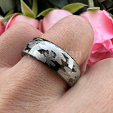 Superb 6mm 8mm Cool Pattern Domed Finish Engraved Fashion Men Women Tungsten Engagement Wedding Comfort Fit Band