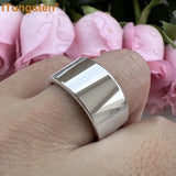 Shiny Tungsten Pipe Cut Polished 12mm Large Men Ring  Comfort Fit Wedding Band Fashion Jewelry