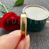 Charming 4MM Tungsten Blank Rings with 2MM Groove For Inlay Channel Polished Shiny Dome Edges Women Wedding Bands
