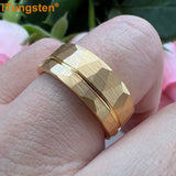 High Quality Cool Hammer 8mm Men and Women Tungsten Comfort Fit Engagement Wedding Band