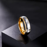 Fabulous Gold Plated Polished 4mm/6mm Tungsten Carbide Rings Men and Women Engagement Wedding Bands For Couple