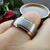 Classic Stepped Beveled Great Workmanship Big 10MM Mens Tungsten Wedding Bands Ideal  Fathers' Day Gift Jewelry