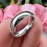 Shiny Polished White Tungsten Couple Ring 2/3/4/5/6/7/8/10mm Nice Comfort Fit Engagement Wedding Bands for Men Women