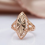 Awesome Hollow Textured New Gothic Personality Embossed 14K Rolled Rose Gold Rings for Women  Jewelry Wedding Party