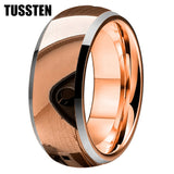 Wonderful Beveled Dome Polishing Finish 10MM Tungsten Carbide Comfort Fit Wedding Band for Men and Women