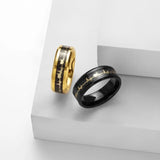 Awesome Black Carbon Fiber Inlay 8mm Beautiful Heartbeat Ring for Men Women Tungsten Wedding Band Fashion Jewelry