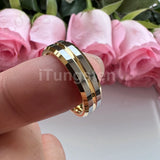 High Polished Excellent  Workmanship 6mm 8mm Two Colors Tungsten Engagement Wedding Band Men Women Fashion Jewelry