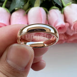 Trendy Jewelry Domed Polished Shiny Beautiful Ring Multiwidth Tungsten Comfort Fit Wedding Band for Men and Women