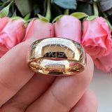 Trendy Laser Engraved 6mm 8mm Fashion Tungsten Carbide Comfort Fit Ring for Men Women - Engagement Wedding Band