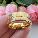 High Quality Cool Hammer 8mm Men and Women Tungsten Comfort Fit Engagement Wedding Band