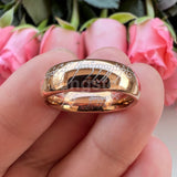 Trendy Laser Engraved 6mm 8mm Fashion Tungsten Carbide Comfort Fit Ring for Men Women - Engagement Wedding Band