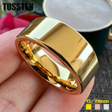 Wonderful Shiny Polish 6MM/8MM Multicolor Tungsten Comfort Fit Wedding Band Trendy RingS For Lady and Gentleman
