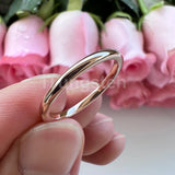 Trendy Jewelry Domed Polished Shiny Beautiful Ring Multiwidth Tungsten Comfort Fit Wedding Band for Men and Women