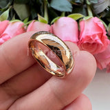 Trendy Laser Engraved 6mm 8mm Fashion Tungsten Carbide Comfort Fit Ring for Men Women - Engagement Wedding Band
