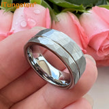 High Quality Cool Hammer 8mm Men and Women Tungsten Comfort Fit Engagement Wedding Band