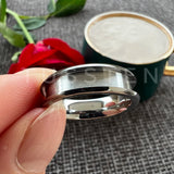 New Arrival Quality 6MM Tungsten 4MM Groove For Inlay Channel Polished with Shiny Dome Edges Wedding Bands