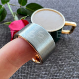 Admirable Flat Brushed Rose-Gold-Color12MM Tungsten Carbide Rings for Men Women Fashion Engagement Wedding Bands