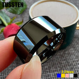 Amazing Stepped Beveled Great Workmanship 10/12MM Big Men Tungsten Rings Wedding Bands Fathers' Day Gift Jewelry