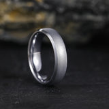 Excellent Frosted Gold/Silver Color Matte 6mm Tungsten Ring for Men Women Wedding engagement Band for Couple