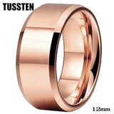 Amazing Stepped Beveled Great Workmanship 10/12MM Big Men Tungsten Rings Wedding Bands Fathers' Day Gift Jewelry