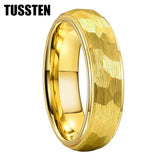 New Arrival Classic Domed Hammer 6MM/8MM Tungsten Men and Women Wedding Comfort Fit Bands Rings Fashion Jewelry