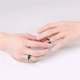 New Black Carbon Fiber Design 6/8mm Men's Ring Tungsten Carbide Engagement Ring Wedding Band Men and Women