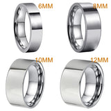 I Love You Engraved 6/8/10/12mm Fashion Tungsten Trendy Comfort Fit Wedding Engagement Band for Men and Women