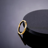 Luxury Gold Color Polished Classic 2mm/4mm Thin Tungsten Carbide Women Men's Rings Simple Round Wedding Bands