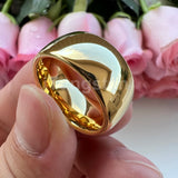 Trendy Jewelry 2/4/6/8/10mm Gold Plated Tungsten Ring For Men and Women Comfort Fit Couple Engagement Wedding Band
