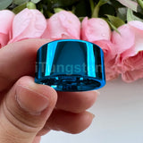 Shiny Tungsten Pipe Cut Polished 12mm Large Men Ring  Comfort Fit Wedding Band Fashion Jewelry