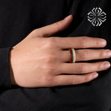 Awesome Deer Antler Red Wood 8mm Men’s Classic Wedding Band Tungsten Ring - Ideal Present