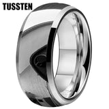 Wonderful Beveled Dome Polishing Finish 10MM Tungsten Carbide Comfort Fit Wedding Band for Men and Women