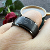 Classic Stepped Beveled Great Workmanship Big 10MM Mens Tungsten Wedding Bands Ideal  Fathers' Day Gift Jewelry