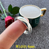 Classic Popular Polished 2-10MM  Trendy Engagement Wedding White Tungsten Comfort Fit Rings Bands for Men Women