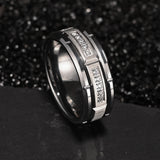 Brick Pattern Brushed  with CZ Diamonds Promise Engagement Wedding Tungsten Comfort Fit Rings for Men Women