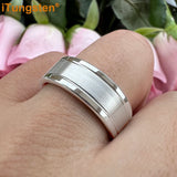 Trendy Jewelry Groove Polish Brush 8mm Classic Tungsten Engagement Wedding Band Forever Comfort Fit Ring Men Women