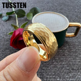 New Arrival Classic Domed Hammer 6MM/8MM Tungsten Men and Women Wedding Comfort Fit Bands Rings Fashion Jewelry