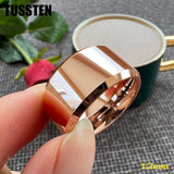 Amazing Stepped Beveled Great Workmanship 10/12MM Big Men Tungsten Rings Wedding Bands Fathers' Day Gift Jewelry