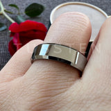 Wonderful High Polished Beveled Finish 6/8MM Men Women Tungsten Comfortable Fit Engagement Wedding Band Rings
