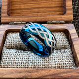 Laser Carving Celtic Knot Pattern Dome Polished 6/8mm Men and Women Wedding Tungsten Comfortable Fit Ring