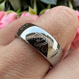Trendy Laser Engraved 6mm 8mm Fashion Tungsten Carbide Comfort Fit Ring for Men Women - Engagement Wedding Band