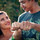 High Quality Multi-faceted Rhombus 4mm/6mm Tungsten Wedding Rings for Couples - Men Women Promise Engagement Jewelry