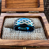 Laser Carving Celtic Knot Pattern Dome Polished 6/8mm Men and Women Wedding Tungsten Comfortable Fit Ring